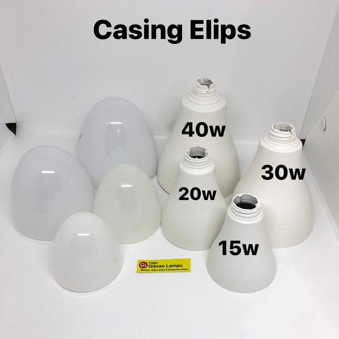 Casing LED Elipse BM - Cover Lampu LED Model Elips Besar *