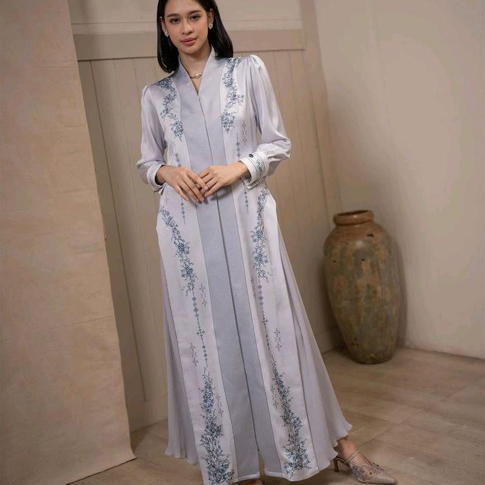 Dress Grey - Dress Premium - Dress Pesta - Dress Silver - Gamis Grey - Gamis Pesta - Gamis Silver