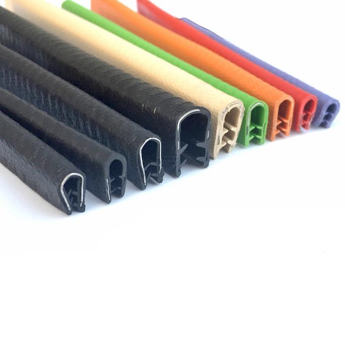 1M U-shaped Sealing Strip Rubber Edging Stainless Steel Edge Sealing