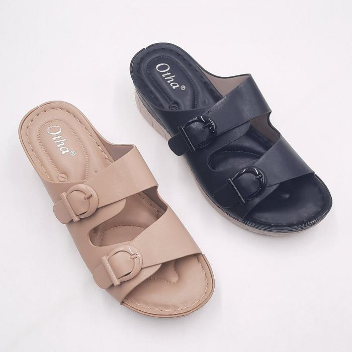Otha Shoes - Wedges Sandal Wanita - H731 OWK Black