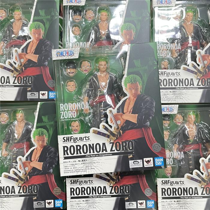 Original One Piece S.H.Figuarts Zoro Anime The Raid on Onigashima Roronoa Zoro SHF Toys PVC Action F