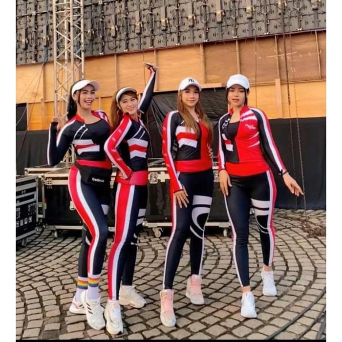 SXB SPORT POWER ACTIVE FIVE-SETELAN SENAM AEROBIC WANITA  TERBARU BAHAN IMPORT ORI SXB SPORT INDONES