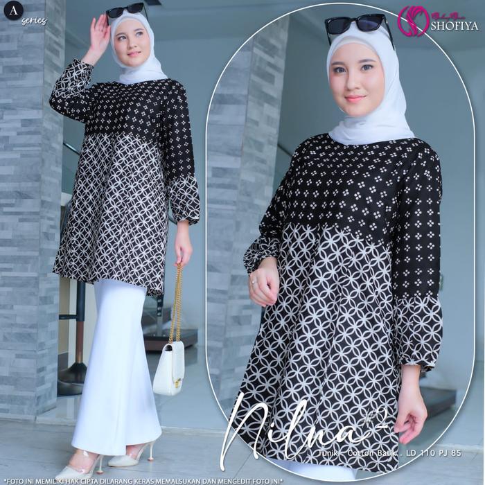 4zima Nilna Tunik Batik by Shofiya Bisa Seragaman