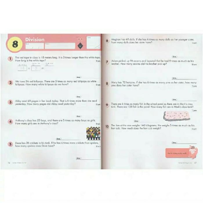 6 Buah/Set Buku Kerja Matematika Kumon Buku Kerja Bahasa Inggris