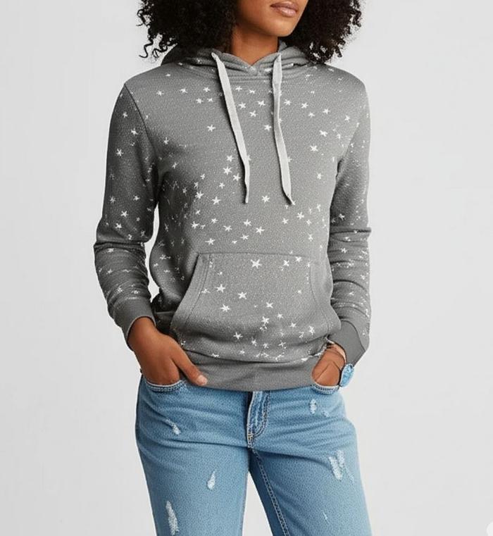 Hoodie J.Crew Print Star Hoodie Original