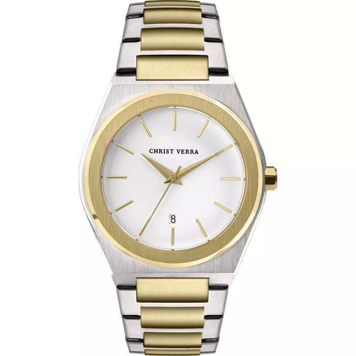 Jam Tangan CHRIST VERRA Pria Original CV 10985G-13 WHT