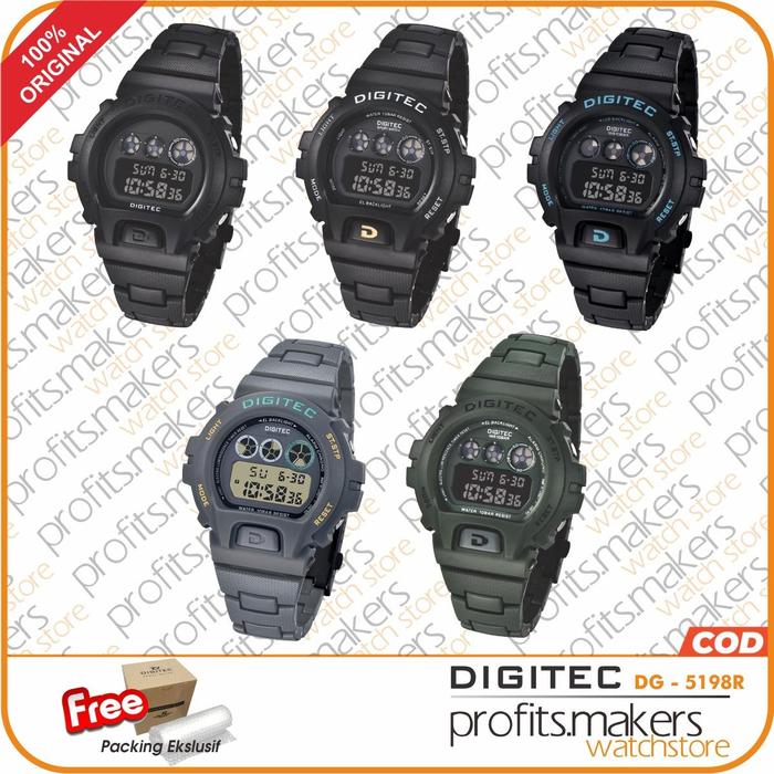 DIGITEC DG 5198 R / DG-5198R / DG5198R Resin Watch Jam Tangan ORIGINAL