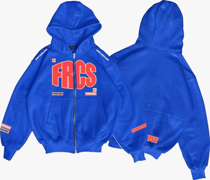 Jaket Sweater Hoodie Boxy Zipper frcs  signature Bahan 100% Cotton Fleece Nyaman 280 gsm Distro Leng