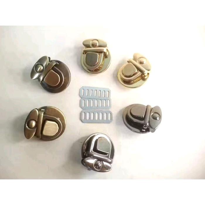 0Kunci Tas Sodok Besi lebar 2,5 cm isi 1 lusin (12 pcs )