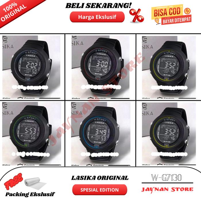 DI JUAL JAM TANGAN ANAK COWOK TK/SD LASIKA G7130B/7130/W-G7130B TAHAN AIR JAMINAN ORIGINAL LASIKA