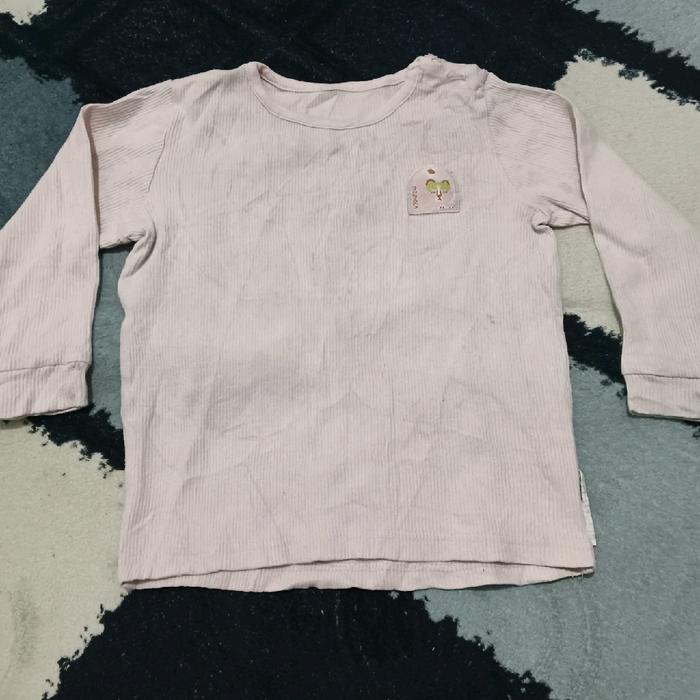 Kaos Anak Perempuan Lengan Panjang Baby Pink Moimoln - Fashion Anak Perempuan