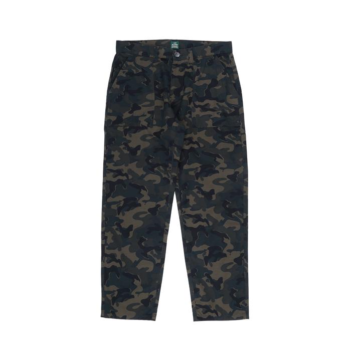 MGEE Celana Panjang Loreng Fatigue Pria Original Fisher CKLR 001 Green Camo Bahan Katun Nyaman Regul