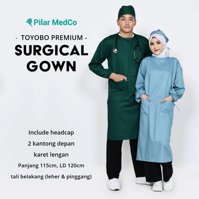 PREMIUM (READY) terjamin Surgical Gown TOYOBO - Gown Medis | Gown APD | APD Medis | APD Gown terlari