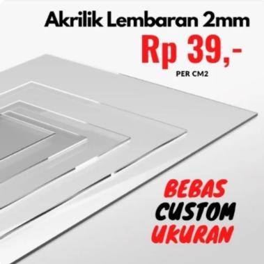 Custom Akrilik Casing Komputer / PC Case Side Panel Bening / Hitam *