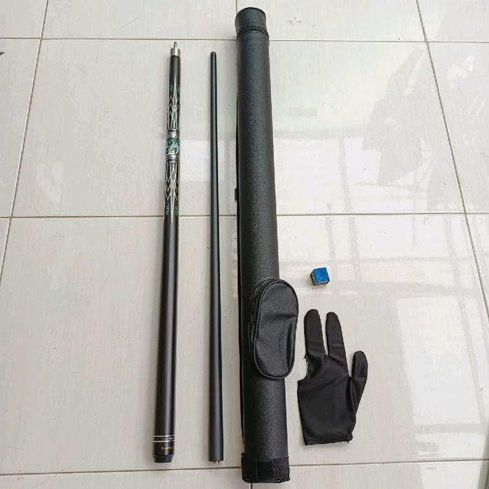 Stik billiard stick biliard bilyard billiard paket hemat komplet hitam black
