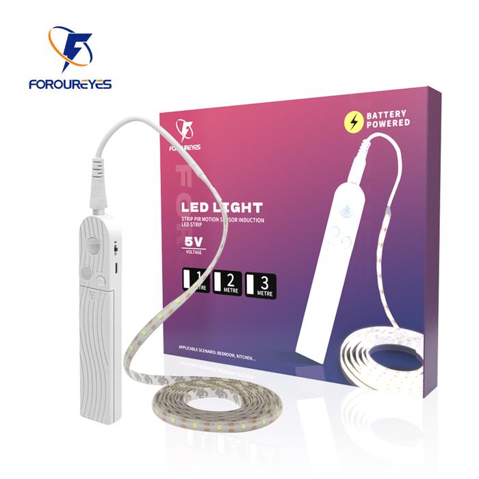 1m2m3m Lampu Strip Led Usb PIR Sensor Gerak Induksi Tahan Air Baterai