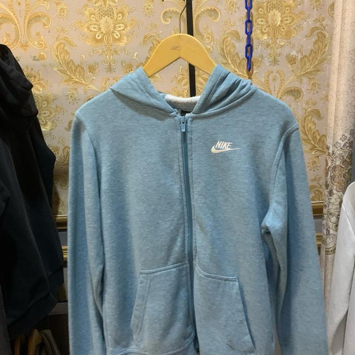 Nike small logo sz m blue zipper