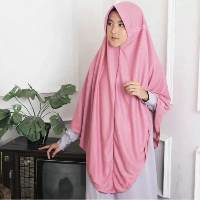 Hijab Jilbab Kerudung Rabbani KW Jumbo Syar'i XXL Bordir Kening Logo Rabbani KW