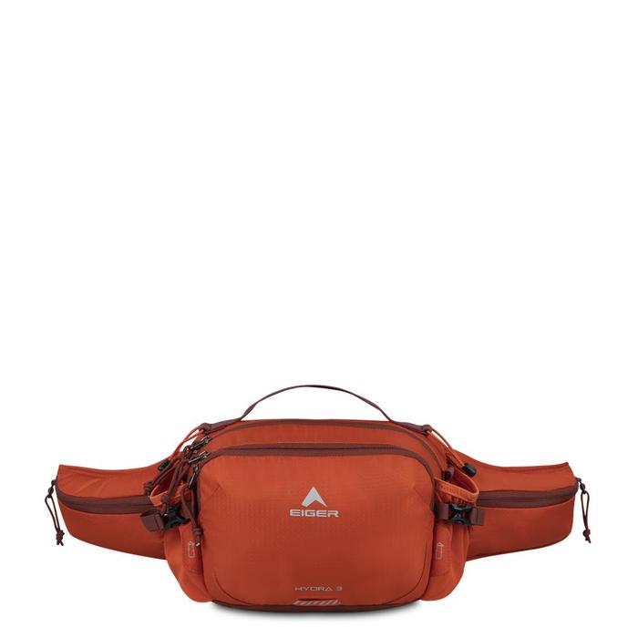 Tas Pinggang Pria 3L Eiger Original Bahan Polyester Dark Grey Hydra 3l Lumbar Bag