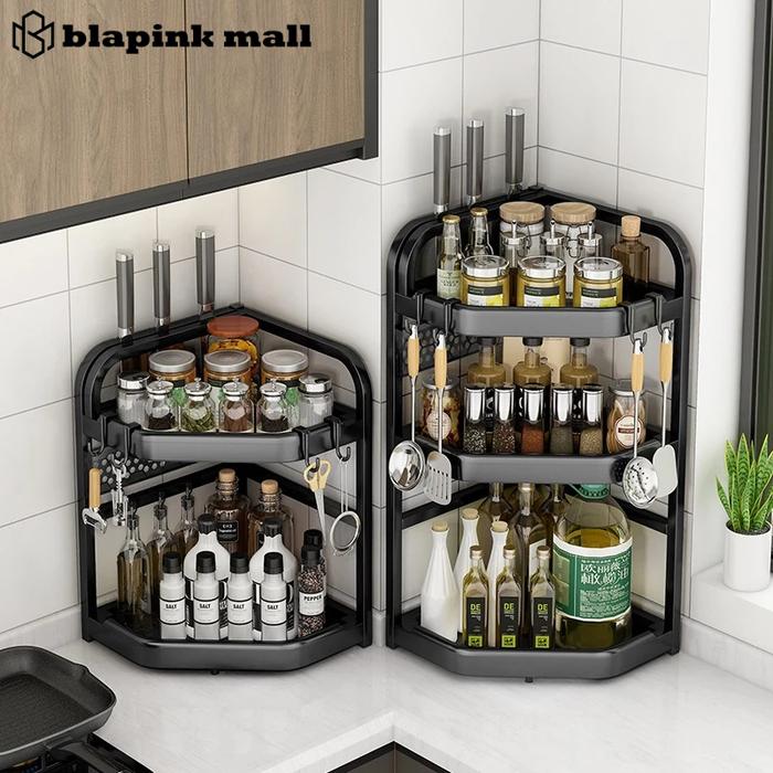 Rak Bumbu Dapur Stainless Steel Rak Bumbu Rak Dapur Serbaguna Rak Penyimpanan Sumpit Dapur