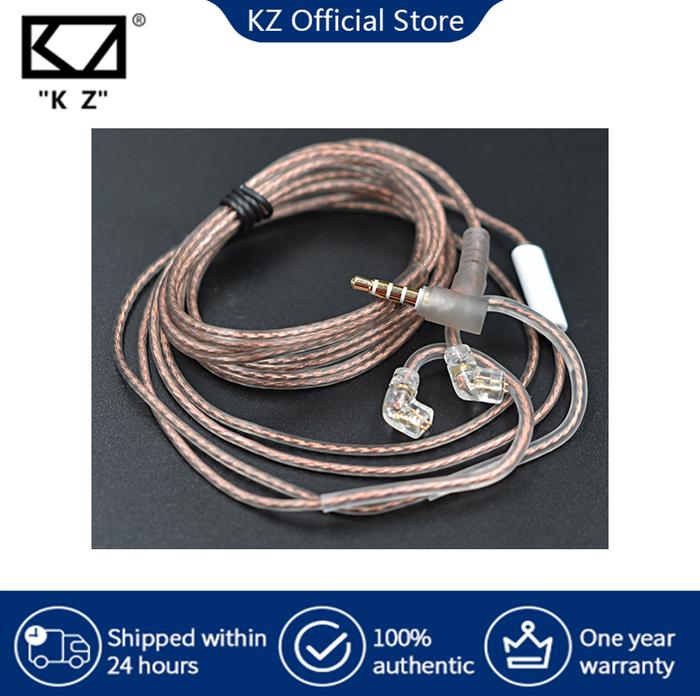 Kabel KZ Zs3 Zs6 Zst Zsn Zsn Pro Zsx dengan atau Tanpa Mikrofon,