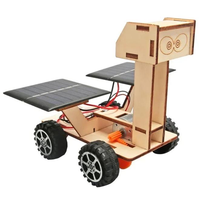 Mainan Rakitan Mobil Mini Solar Car Diy Robot Car Solar Children Educational Robot Edukasi Panel Sur