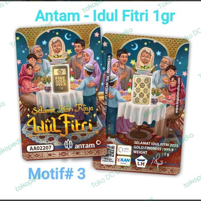 Promoo!!! Lm Emas Antam 1 Gram Selamat Idul Fitri - Selamat Lebaran Eid Mubarak