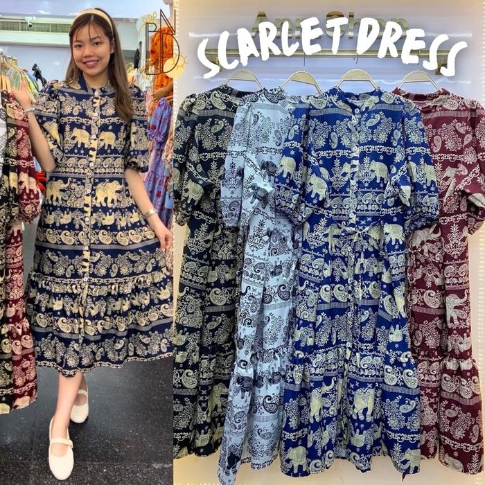 Scarlet dress / dress wanita