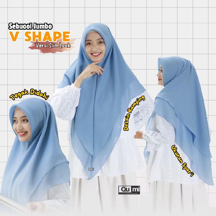 Sebuool jumbo V shape (SLIM LOOK VERSION) - Promo Beli 2 lebih murah Beli 3 Super murah - by Qumilab