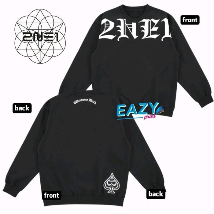 SWEATER 2NE1 WELCOME BACK MERCH CONCERT TOU 2024 BLACKJACK KPOP FANS IDOL OUTFIT COUPLE