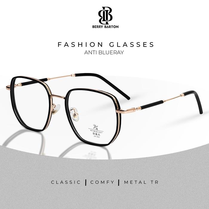 Kacamata Anti Radiasi Bluechromic Geometric Berrybarton M2960