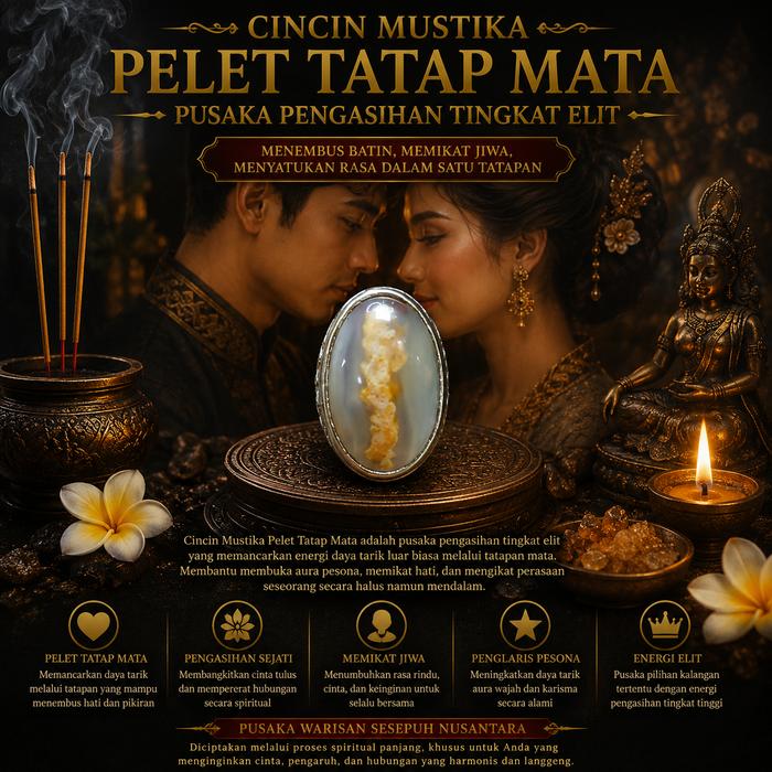CINCIN MUSTIKA PELET TATAP MATA – PUSAKA PENGASIHAN TINGKAT ELIT