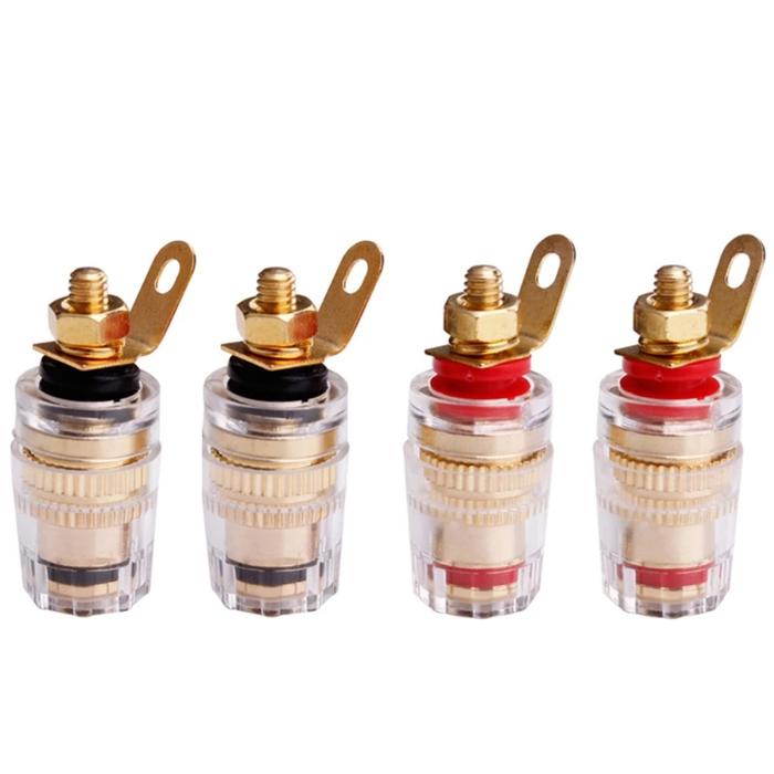 Amplifier Speaker Terminal Binding Post Gold Plated Banana Plug Jack