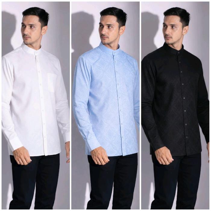 Kemeja Songket Pria Kemeja Tenun Baron Pria Songket Palembang Exclusive Lengan Pendek/Panjang 003 Fo