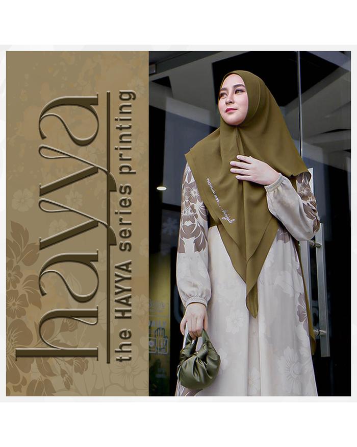 GAMIS PRINTING series QATAR HAYYA by nona anna hijab Mewah