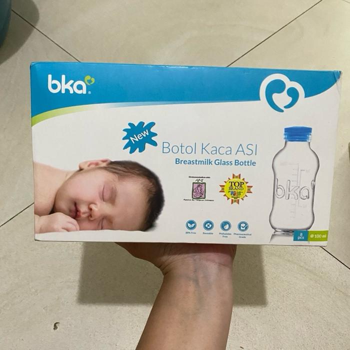 Botol kaca asi BKA Preloved (Isi 8 hanya dipakai 2 saja. Sisa nya belum di pakai)