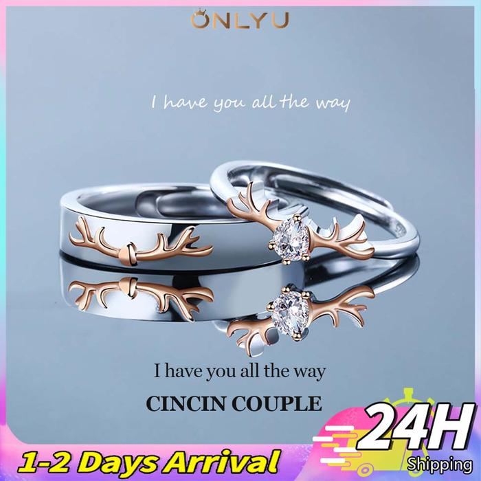 Cincin couple-searpiang-concentric knot cincin couple RUSA ,cincin couple titanium campuran