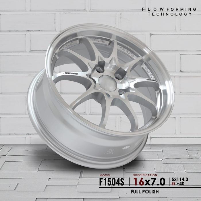 F1504S/CE28 FULL POLISH VELG JF LUXURY R16