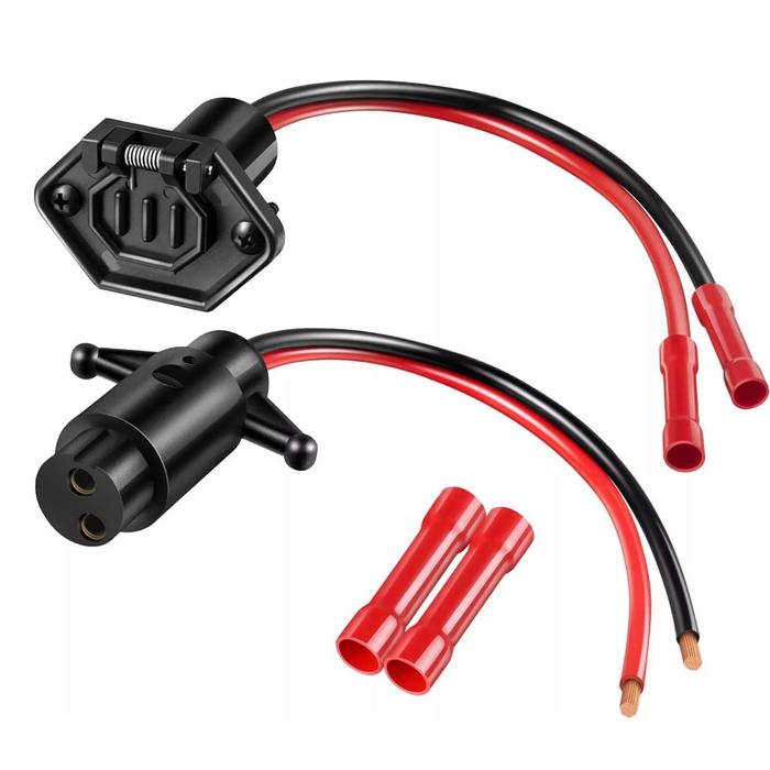 New Practical Receptacle Receptacle - 10AWG - 12V - Male Female Connector - Plug Receptacle Kit - Tr