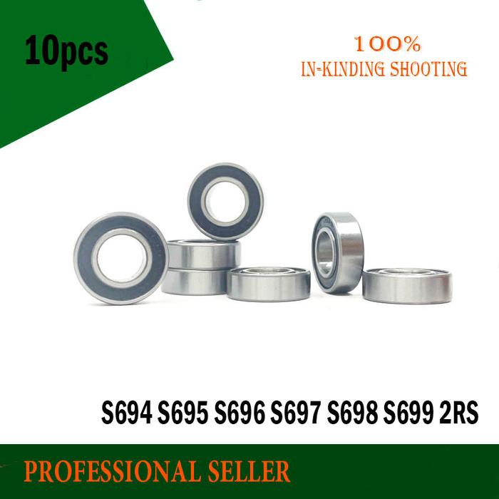 Bearing 10pcs S694 S695 S696 S697 S698 S699 2RS 440 Stainless steel