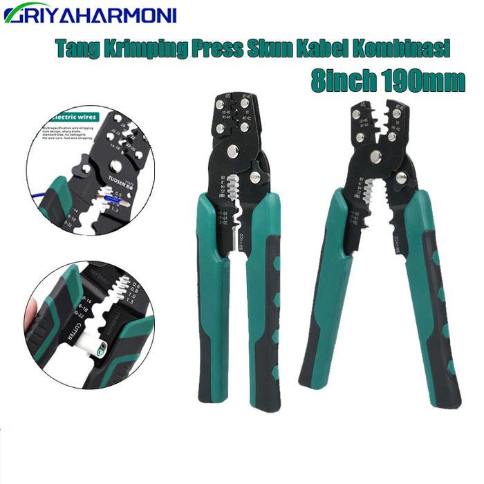 【Cod】Tang Crimping Press Skun Kabel Kombinasi / Tang Potong Kupas Kabel Multifungsi