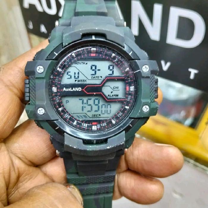 Jam digital AUXland Original Asli Tahan Air Untuk Pria