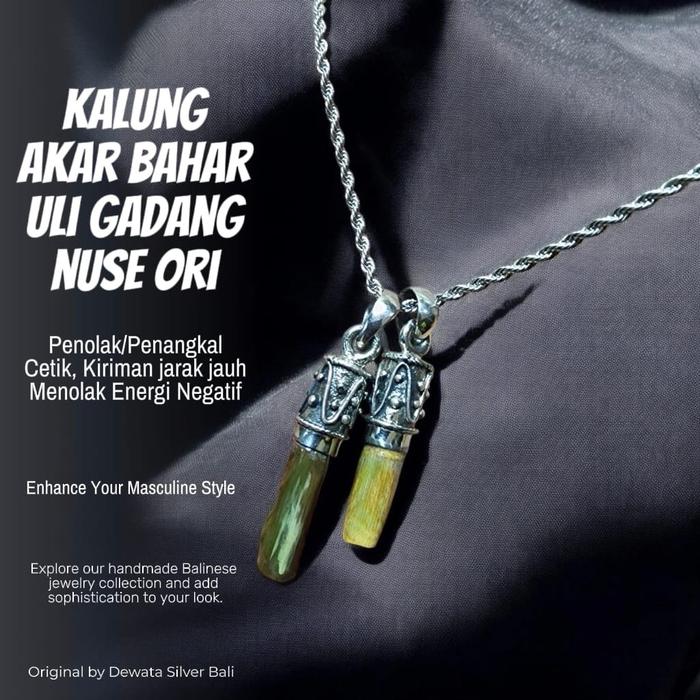 KALUNG ULI GADANG AKAR BAHAR ASLI ORIGINAL by DEWATA SILVER BALI - DISKON 50%
