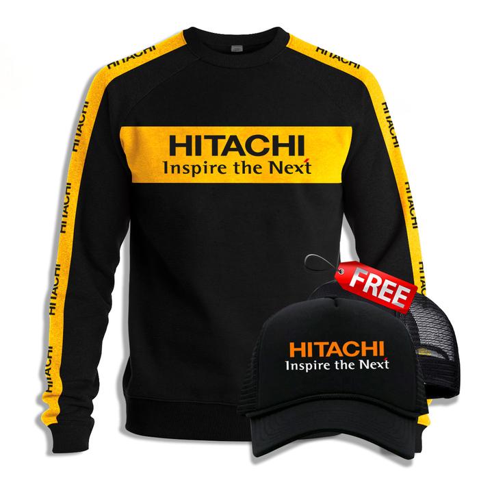 Jaket Sweater Hitachi Inspire The Next Operator Alat Berat Excavator All Size - S M L XL XXL