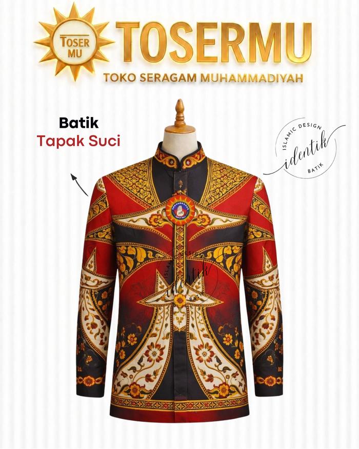 Baju Batik Tapak Suci Pria Lengan Panjang