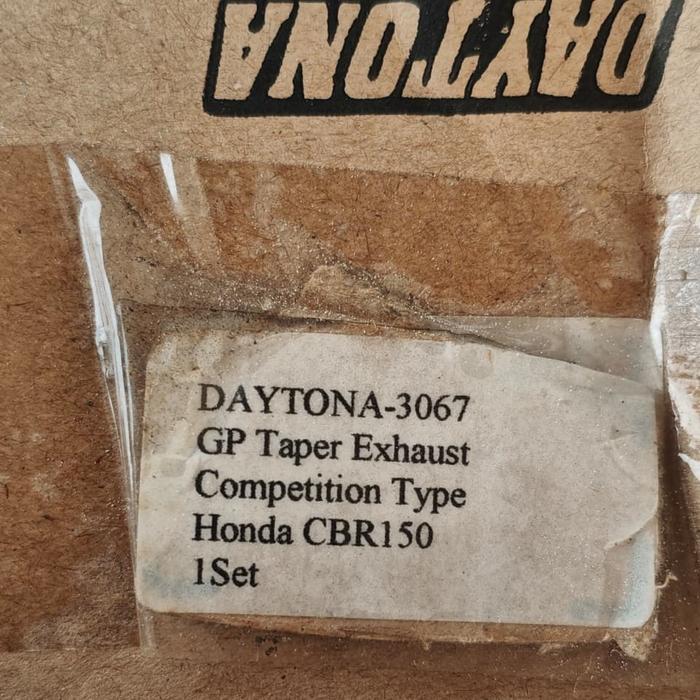 Daytona Knalpot Racing Gp-Taper Competition Cbr150R Old Cbr 150 K45 100% Original Suara Mantap Pelin