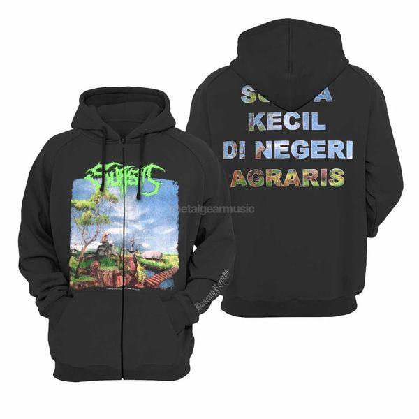 ZIPPER - SUFISM - SURGA KECIL / SWEATER DISTRO Hoodie Hitam Unisex Keren Cowok Fleece Pria Band Meta