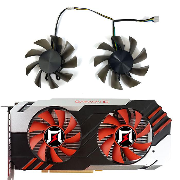NEW 75MM 4PIN Gainward P106-100 Fan, For Gainward GTX 1060、GTX 1050TI、GTX 1050、Gainward P106-100 Vid