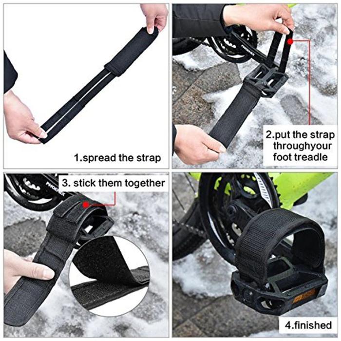 2Pcs Strap Sepeda Strap Pedal Fixie Nylon Tali Pedal Sepeda Pedal Toe Clip Strap Fixie Cmx Cleat Toe