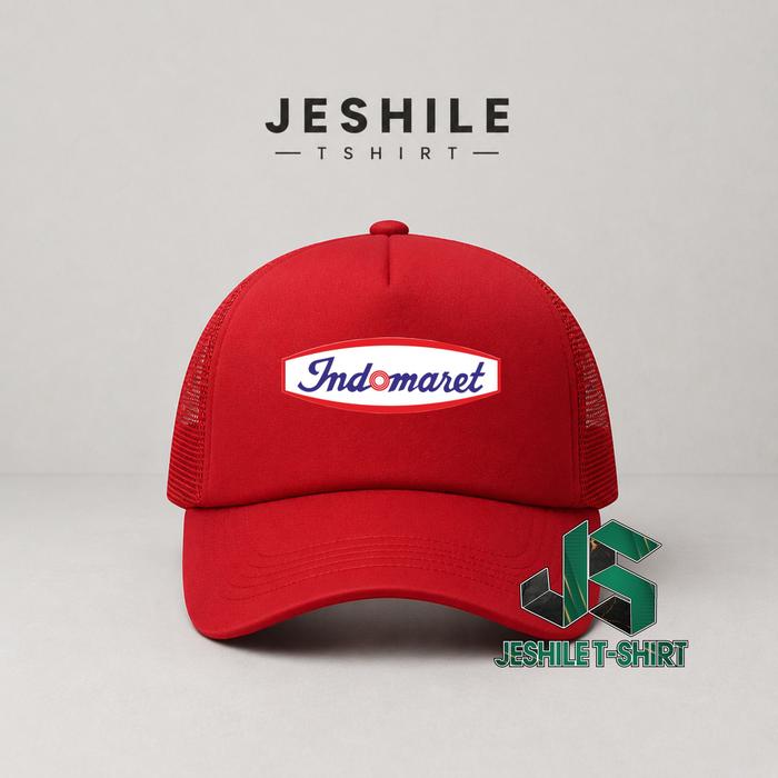 Topi Jaring Topi Trucker logo Indomaret Dewasa Pria Wanita premium high quality best seller By Jeshi